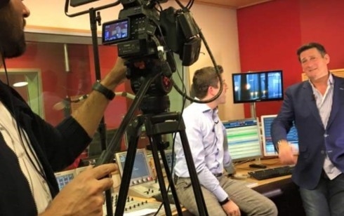 Fabio Bolzetta con Tony Hadley (Spandau Ballet)