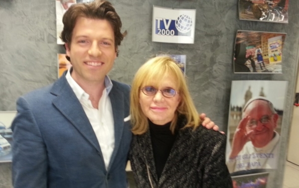 Rita Pavone con papa Francesco