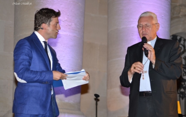 Fabio Bolzetta con l'Arcivescovo di Siracusa mons. Salvatore Pappalardo